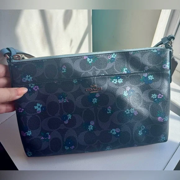 Coach Bags Coach Crossbody Bag Blue Floral Poshmark